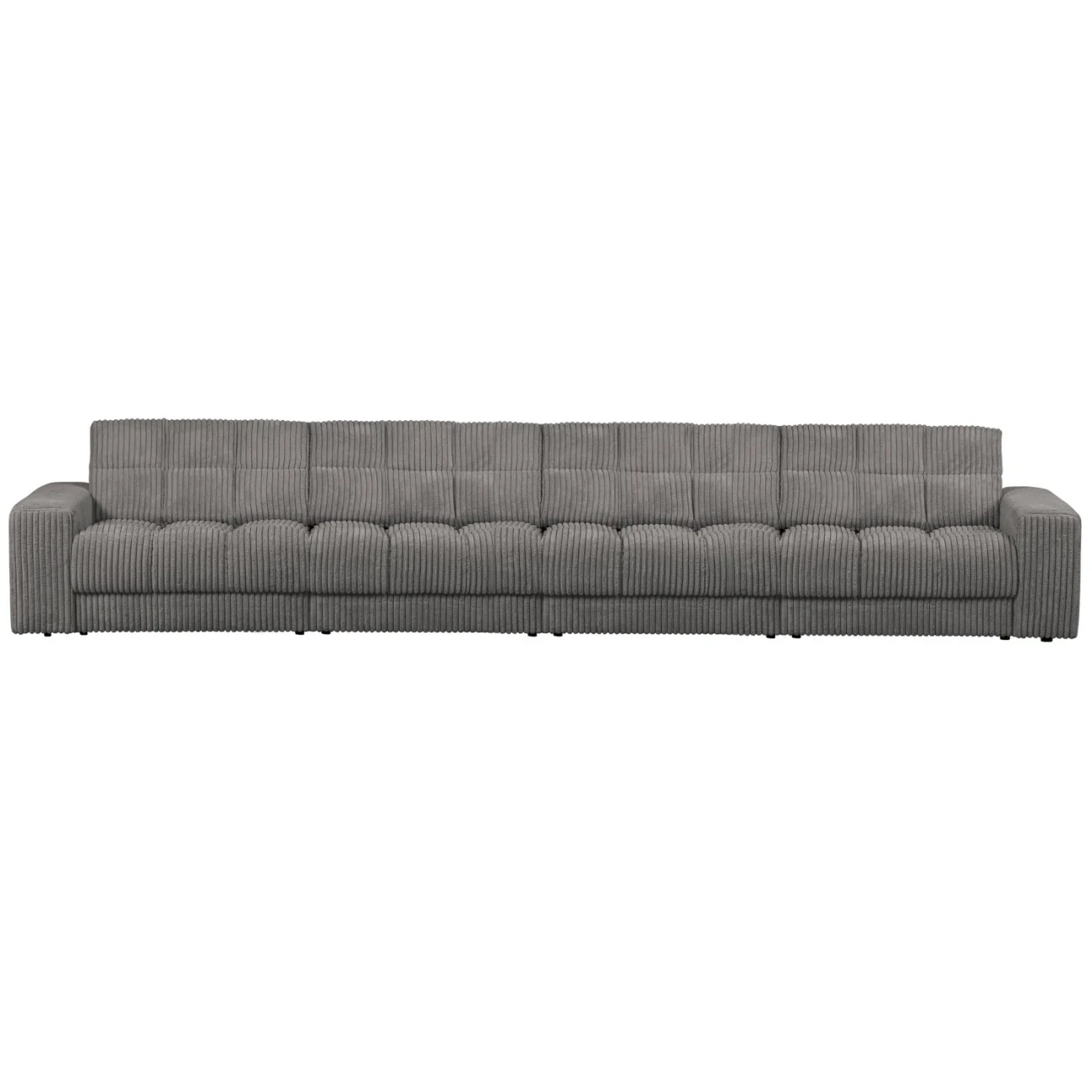 Sofa Date 4-Sitzer mit Cordbezug, klassisch, Terrazzo Dunkelgrau, weich gepolstert