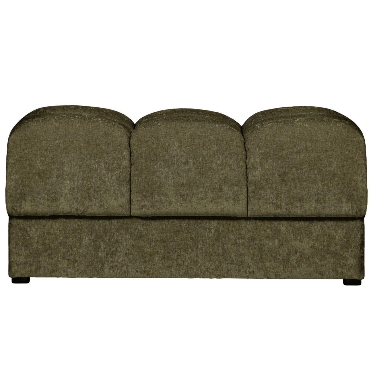 Hocker Date aus Webstoff, klassischer Stil, gepolstert, Grün, rechteckig, Indoor - Woood