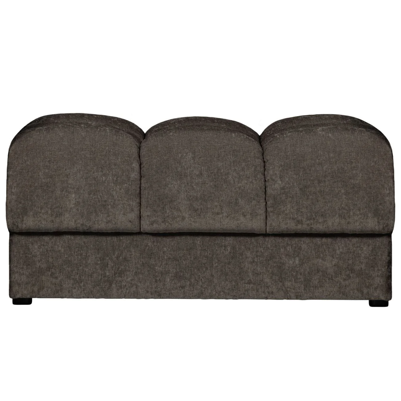 Hocker Date aus Webstoff, klassisch gepolstert, rechteckig in Grau, bequem und vielseitig für Dein Zuhause - Woood