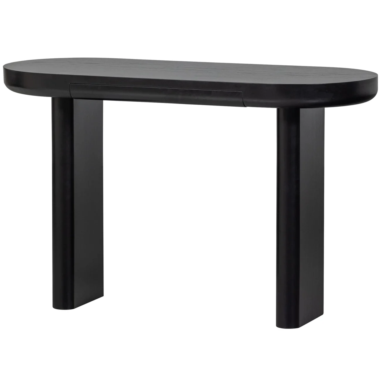 Schreibtisch Mael aus MDF-Holz, skandinavisches Design, schwarz lackiert, 120x50 cm