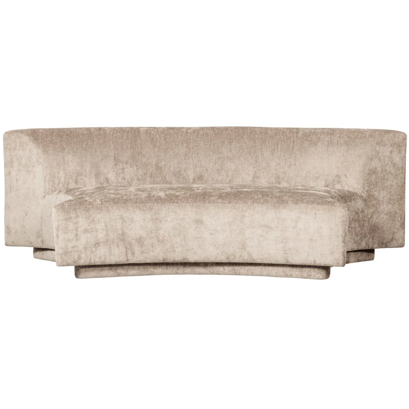 Sofa Popular aus Chenille-Stoff, modernes Design, 2-3 Sitzplätze, Farbe Natur