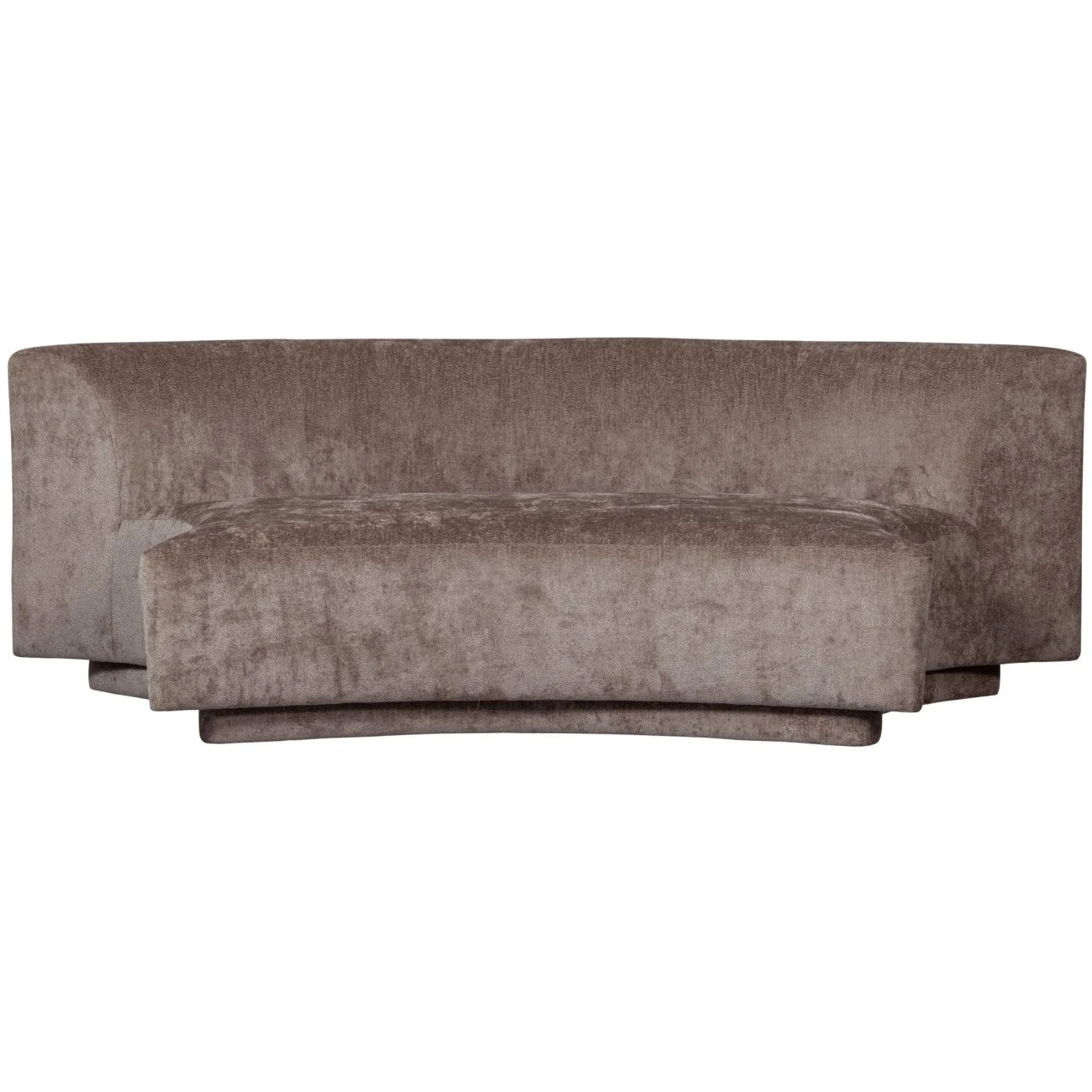 Sofa Popular aus Chenille-Stoff, modernes Design, taupe, bequem gepolstert für 2-3 Personen