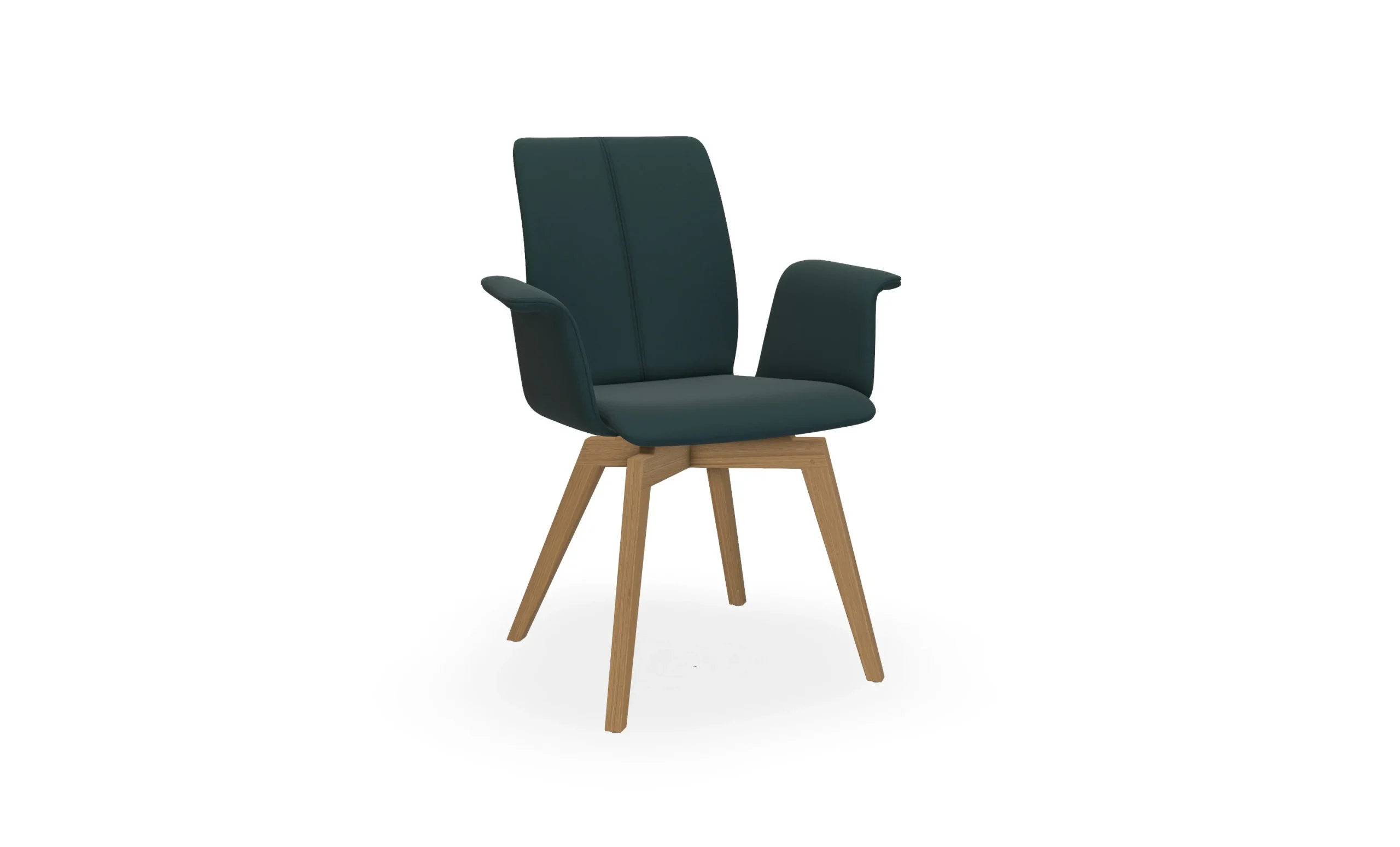 Bert Plantagie TARA WOOD COMFY 835C Stuhl mit Armlehne breit geschlossen gepolstert