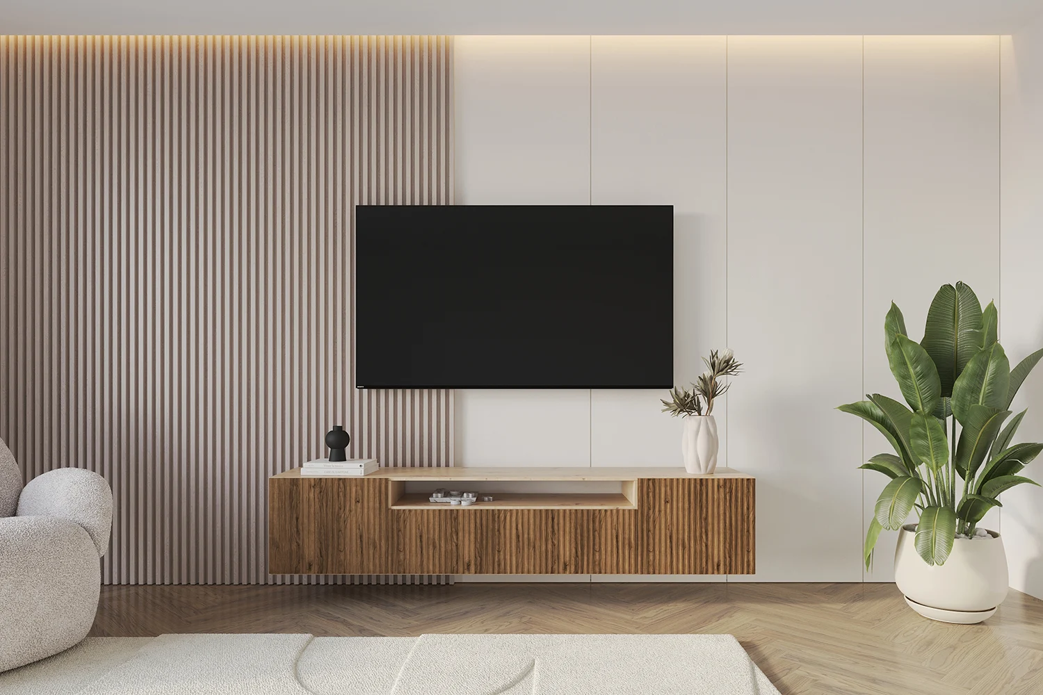 Lowboard NOA offen 200 cm Artisan und Katania - Altdecor