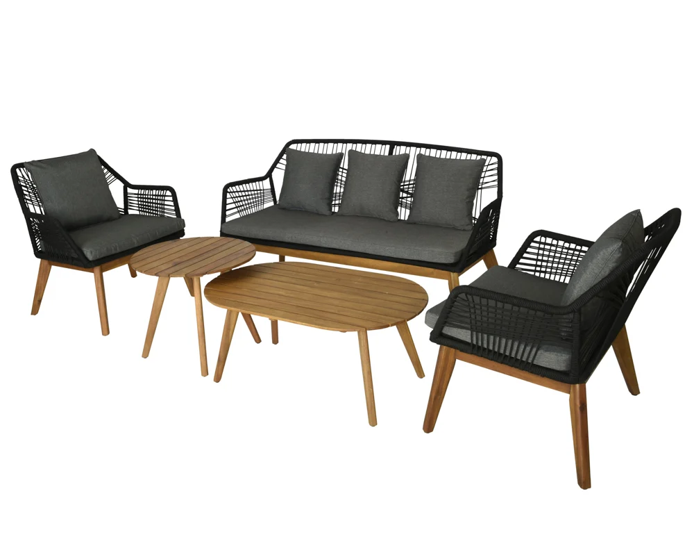 Kaemingk Seville Lounge Set pp-seil schwarz