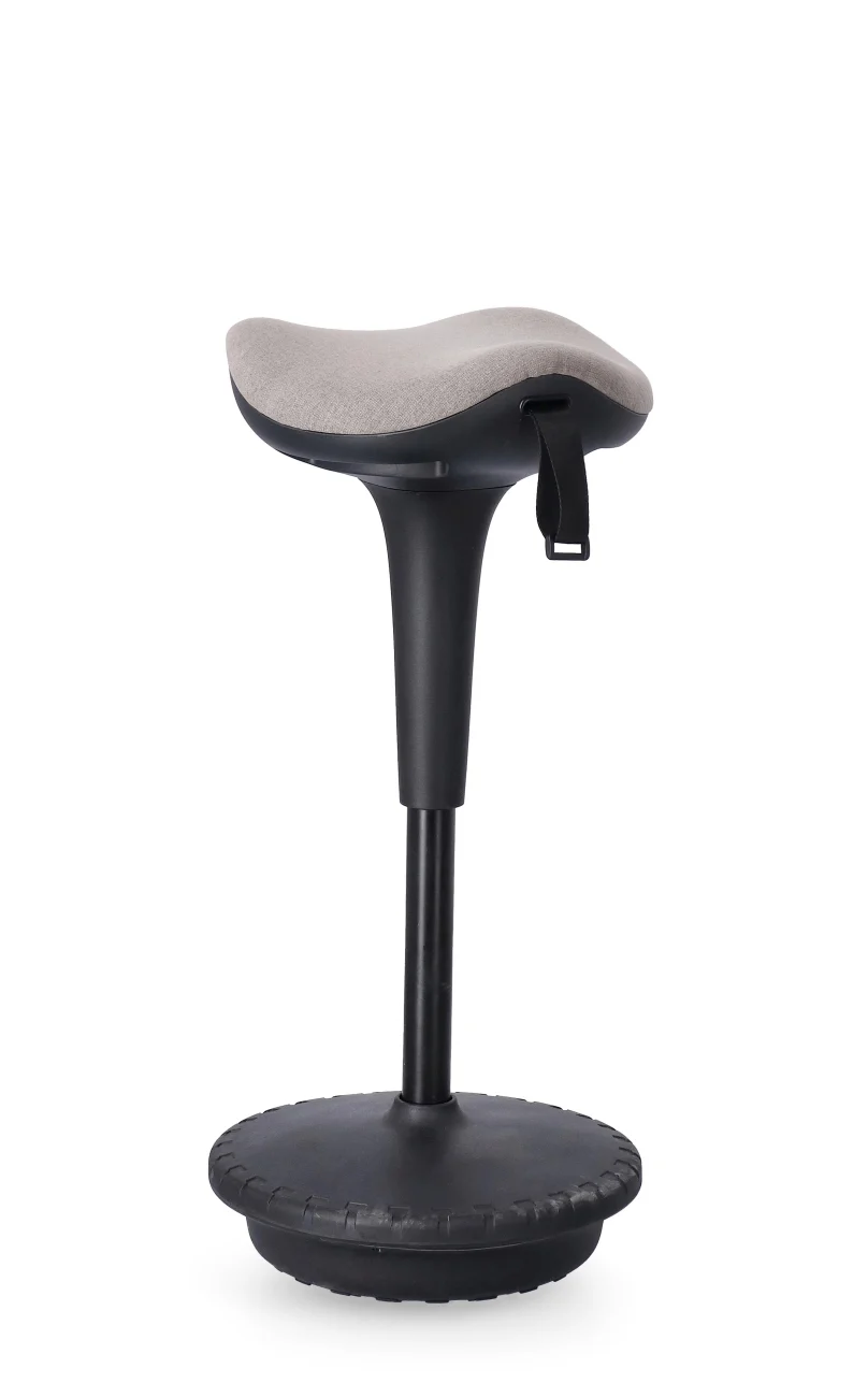 Bürohocker Caleb höhenverstellbar, Stoffbezug, modern, beige, gepolstert, Bizzotto