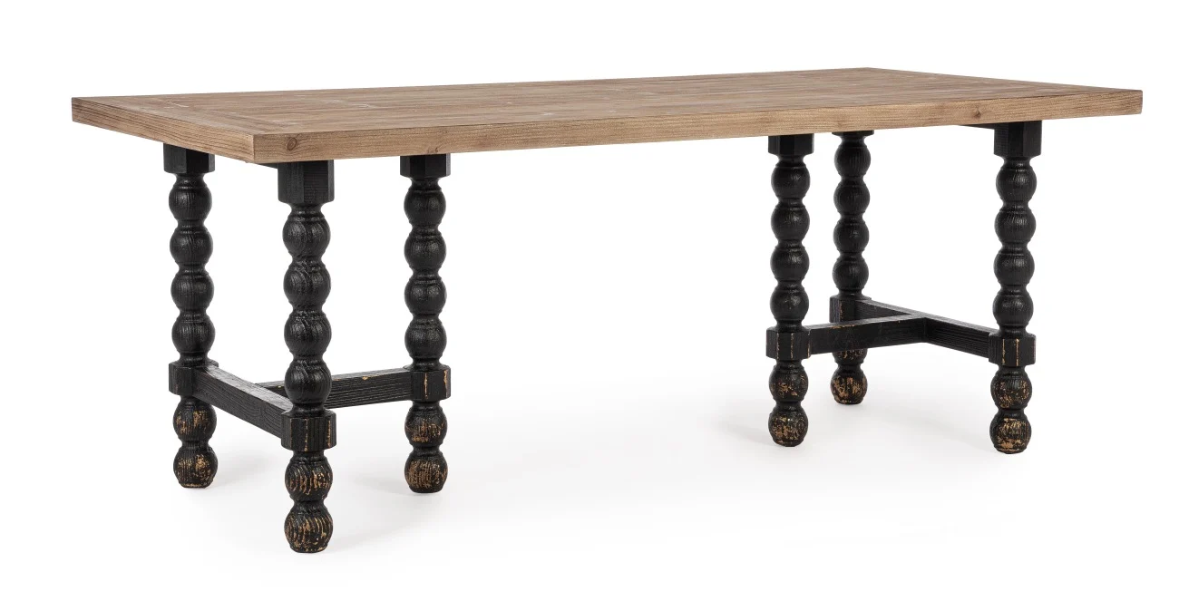 Esstisch Nereide aus Tannenholz, klassischer Stil, natur, für 6–8 Personen, rechteckig - Bizzotto