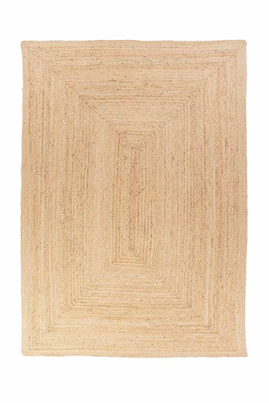 Teppich Taniko aus Jute, skandinavischer Stil, natur, 160x230 cm, pflegeleicht - Bizzotto