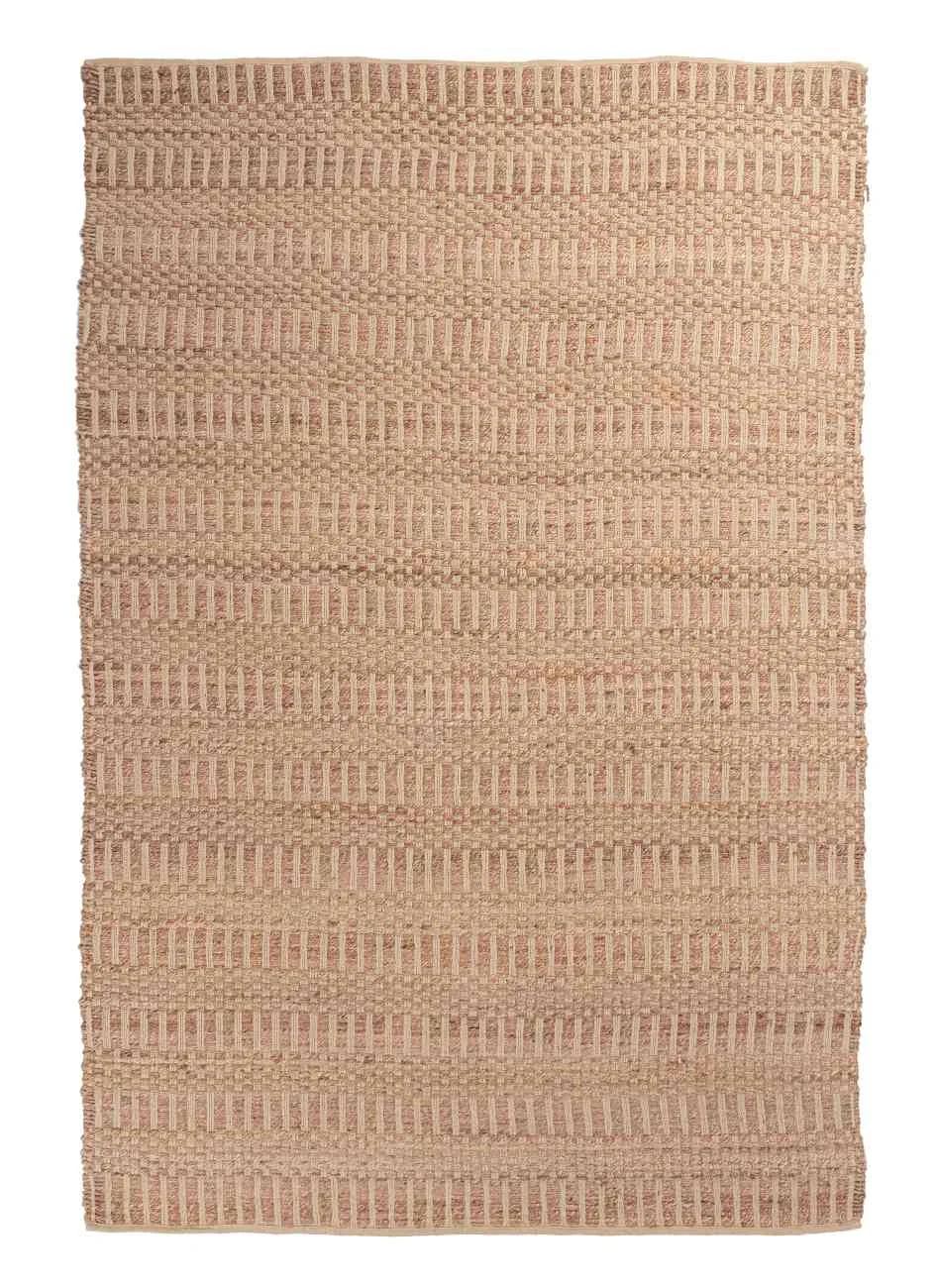 Teppich Ruanda aus Jute, handgefertigt skandinavisch, Natur, rechteckig 200x300 cm - Bizzotto