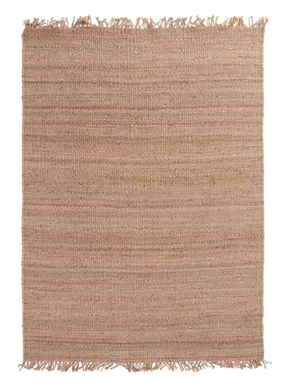 Teppich Ruanda aus Jute, handgefertigt skandinavisch, Braun, 200x300 cm - Bizzotto