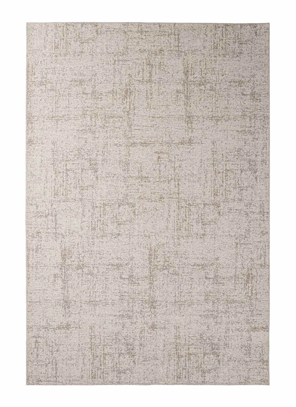 Teppich Azra aus Stoff, Mischgewebe mit Jute, modern, beige grau, 200x290 cm, pflegeleicht - Bizzotto