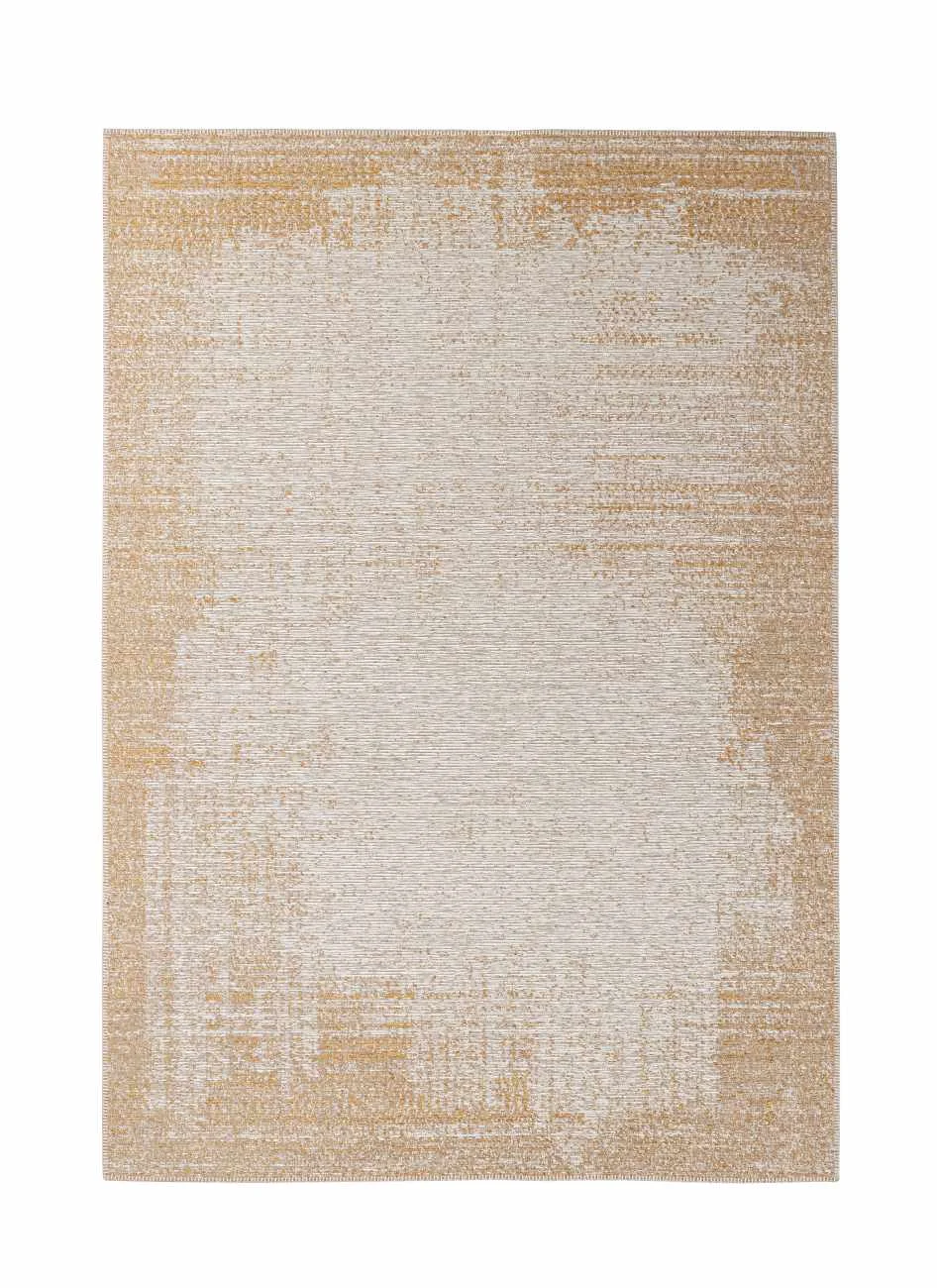 Teppich Silva aus Mischgewebe, modernes Design, Gelb Creme, 160x230 cm, rechteckig - Bizzotto