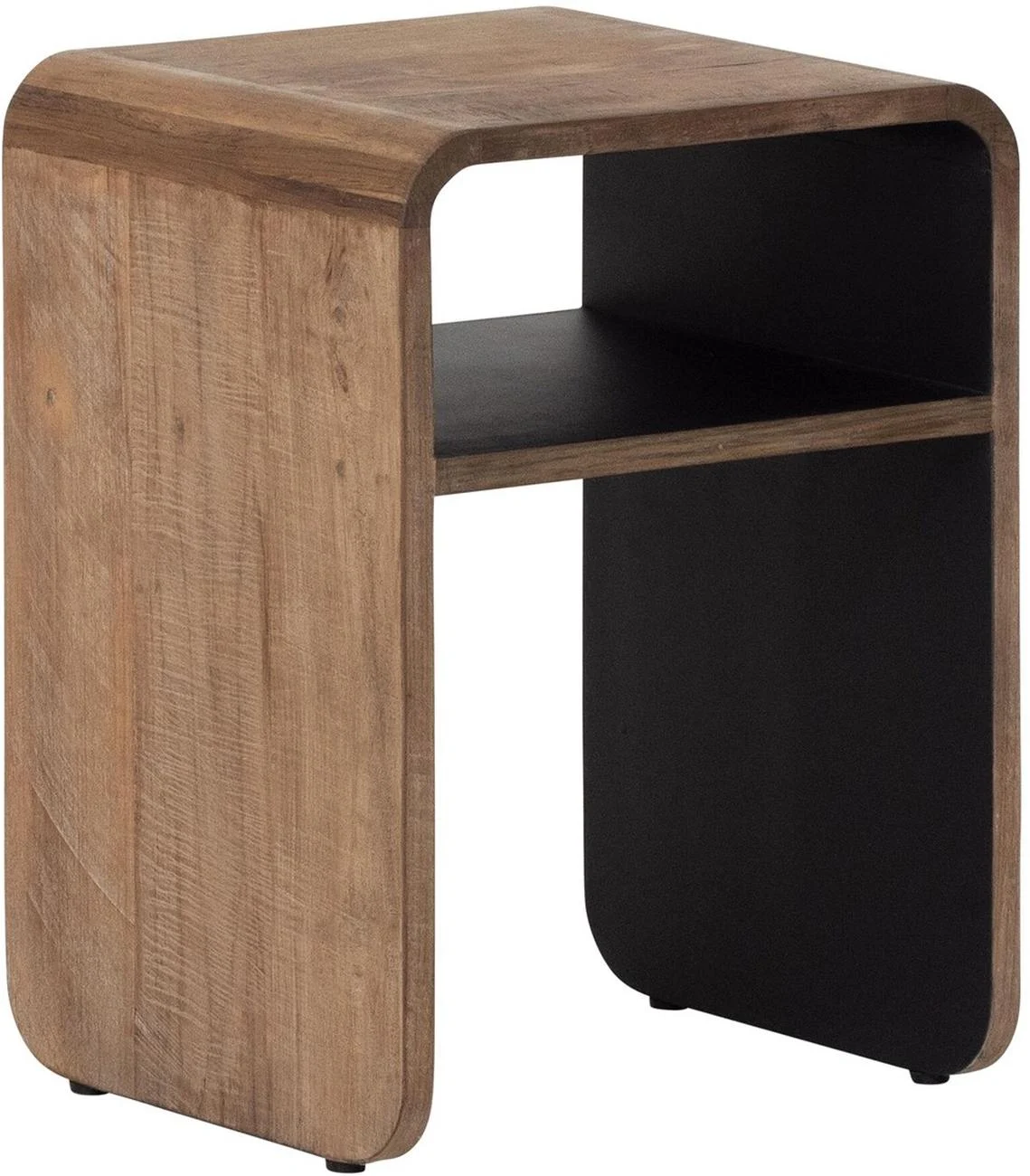 Nachttisch Evo aus recyceltem Teakholz, modern, braun, nachhaltiges Design für Dein Schlafzimmer - dtp Home