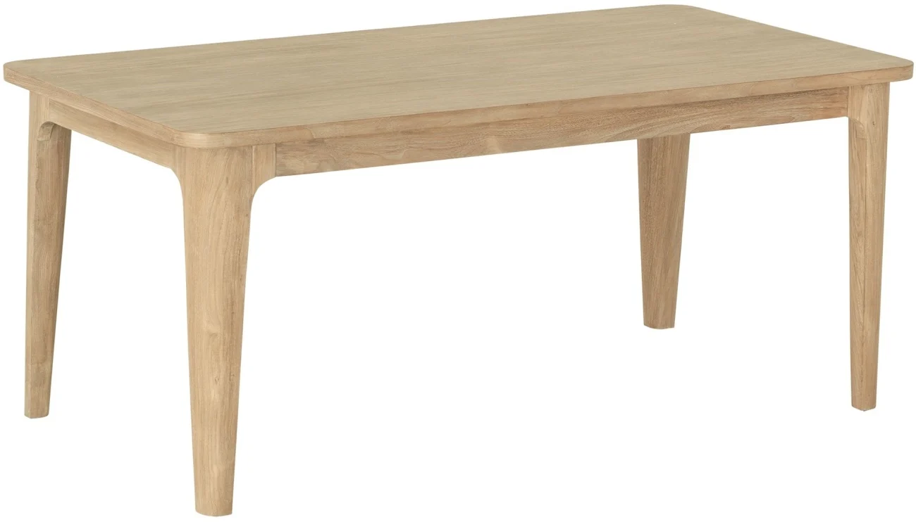 Esstisch Forte aus Teakholz, skandinavischer Stil, natur, 150 cm, für 4-6 Personen