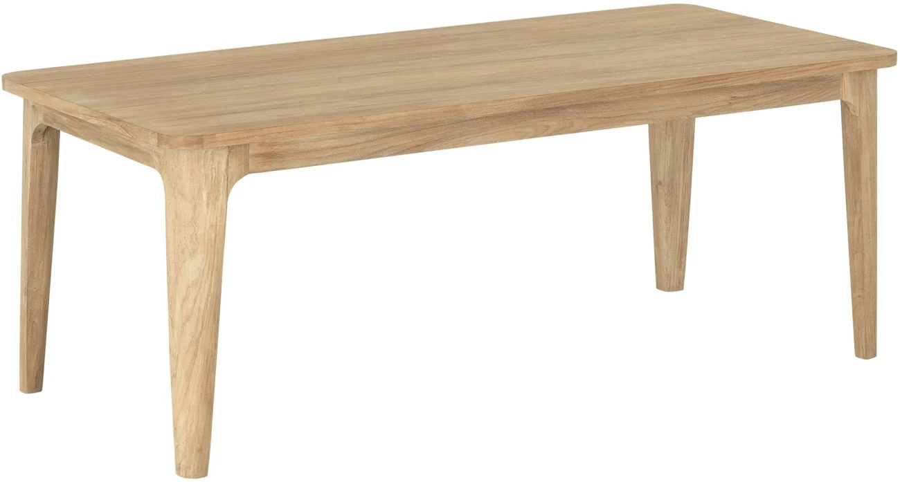Esstisch Forte aus Teakholz, skandinavisches Design, natur, 175 cm, für 4–6 Personen - dtp Home