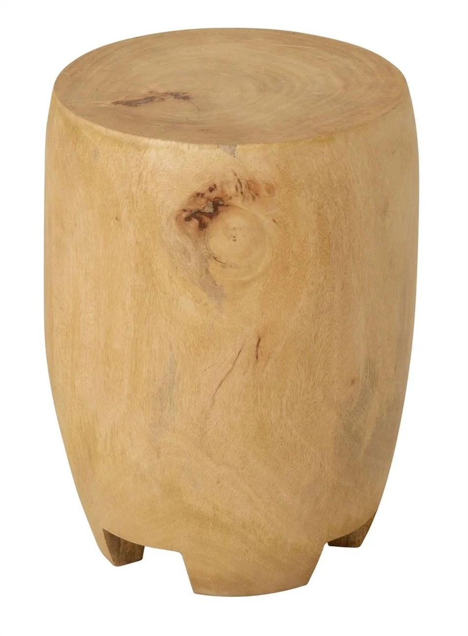 Beistelltisch Puro aus Suarholz, skandinavisches Design, natur, handgefertigtes Unikat, Ø 32 cm - Must Living