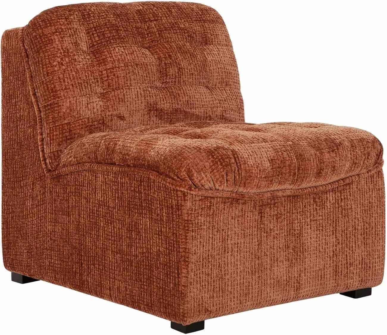 Sessel Liberty aus Stoff, klassischer Stil, cinnamon braun, gepolstert, Must Living