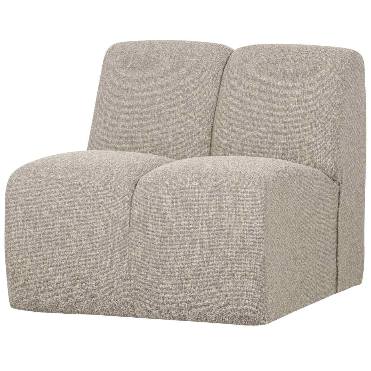 Modulsofa Mojo Bouclé Einzel-Element, modernes Design, beige, individuell kombinierbar
