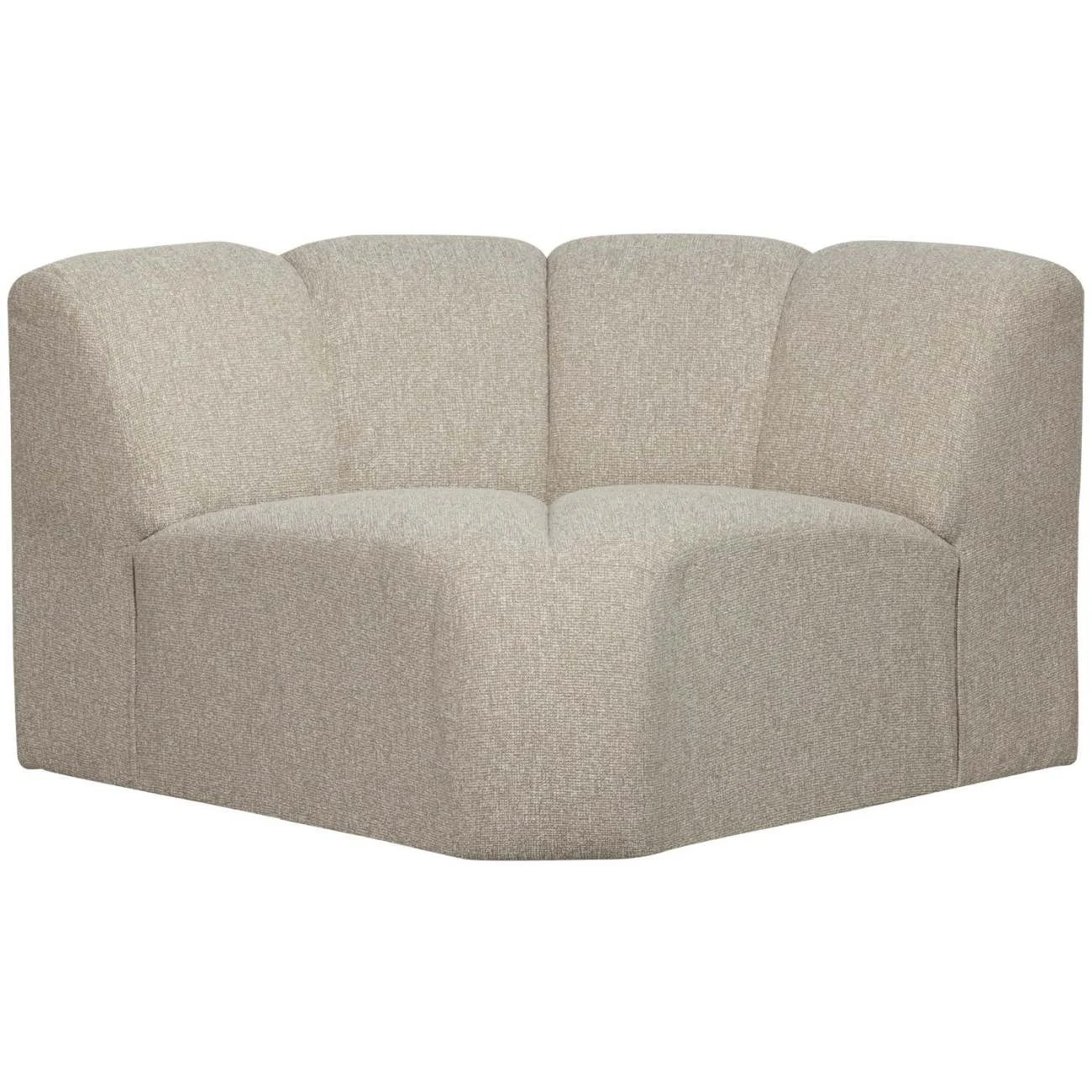 Modulsofa Mojo Boucle Eck-Element, moderner Stil, Beige, vielseitig kombinierbar