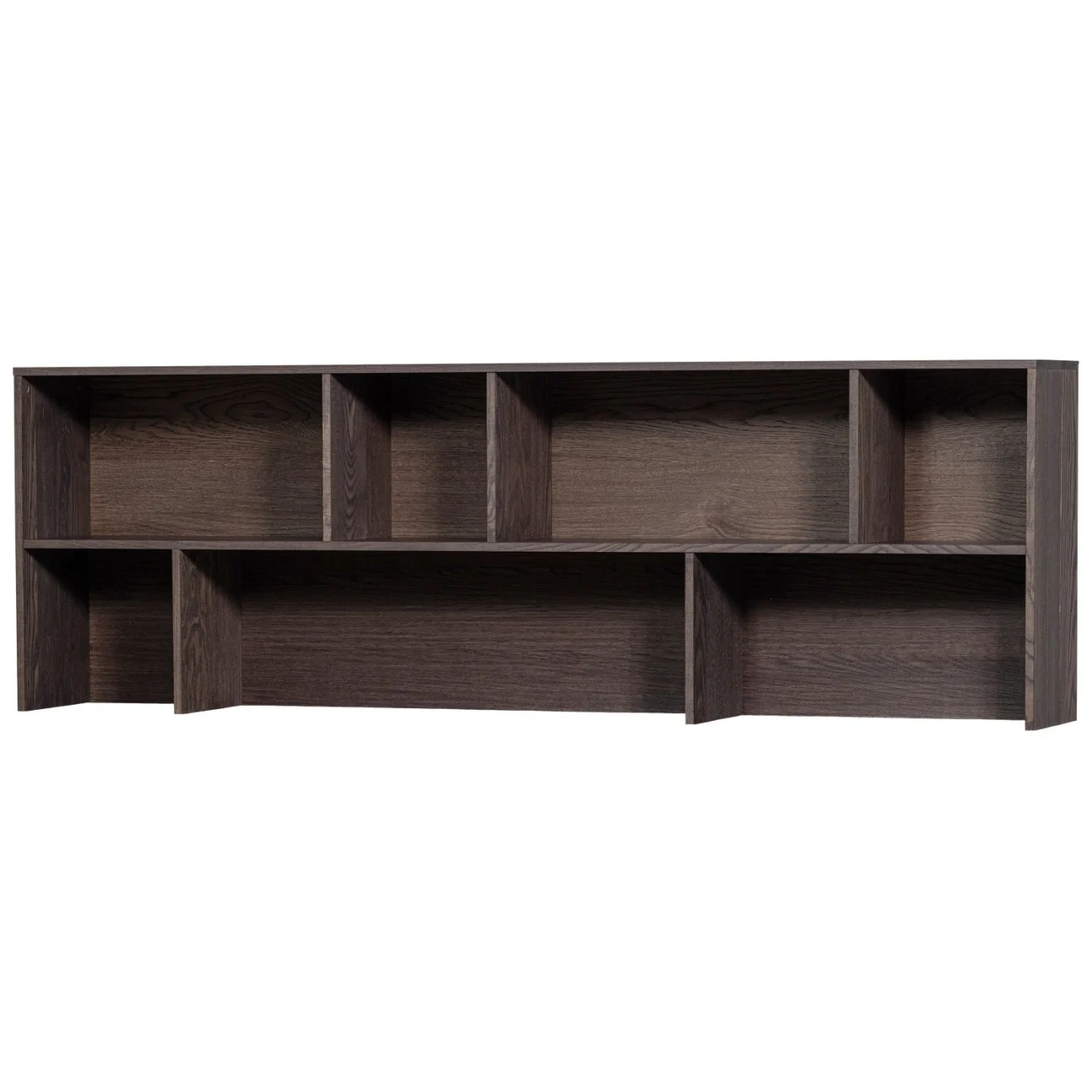Aufsatzschrank New Gravure aus Eschenfurnier, modern skandinavisch, Espresso, passend zum Sideboard - Woood