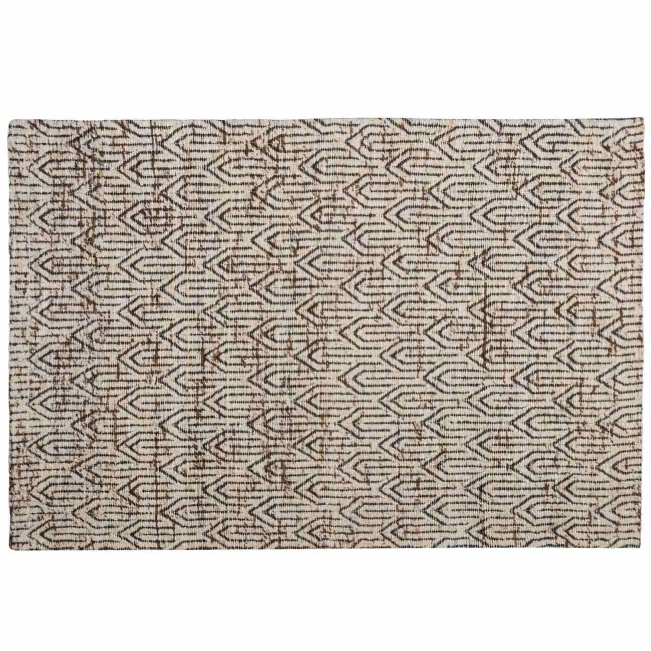 Teppich Joslin aus Wolle und Baumwolle, modern, naturfarben, 170x240 cm, rechteckig - Woood