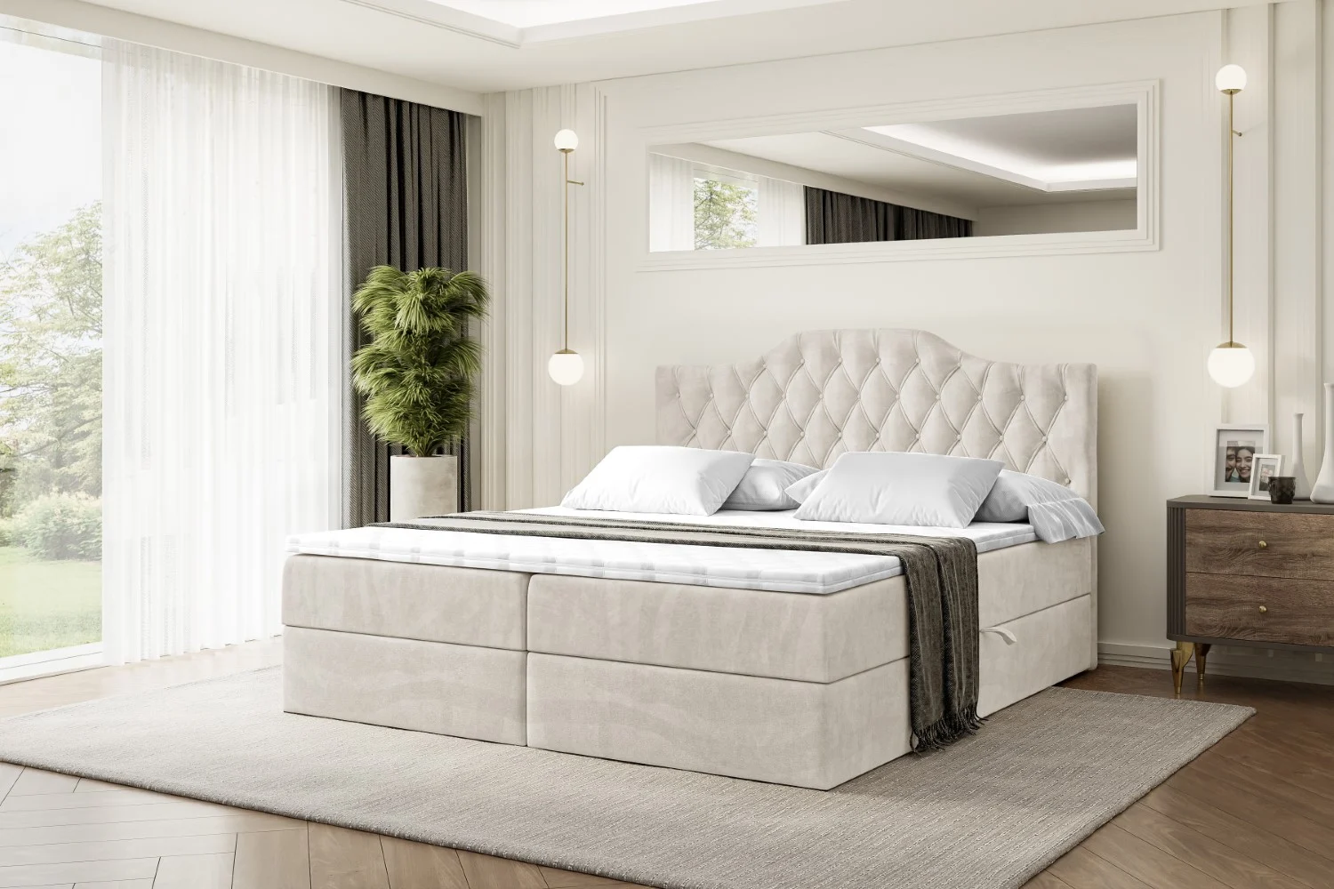 Boxbett VILA-1 Beige - Casablanca 2301 120x200 cm