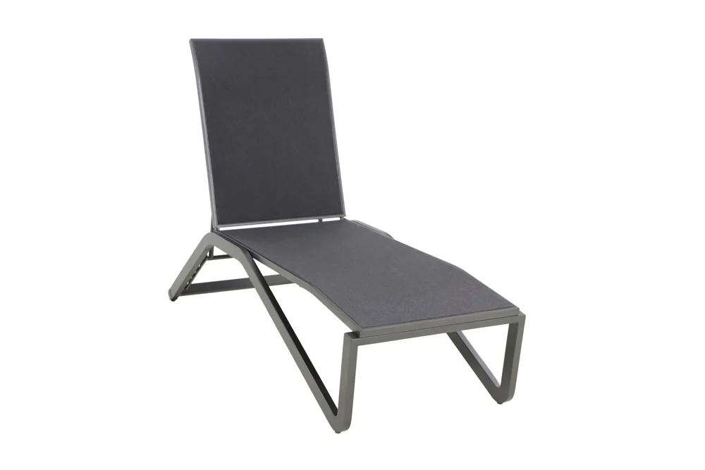 MWH Verona Gartenliege Aluminium/Textilene eisengrau