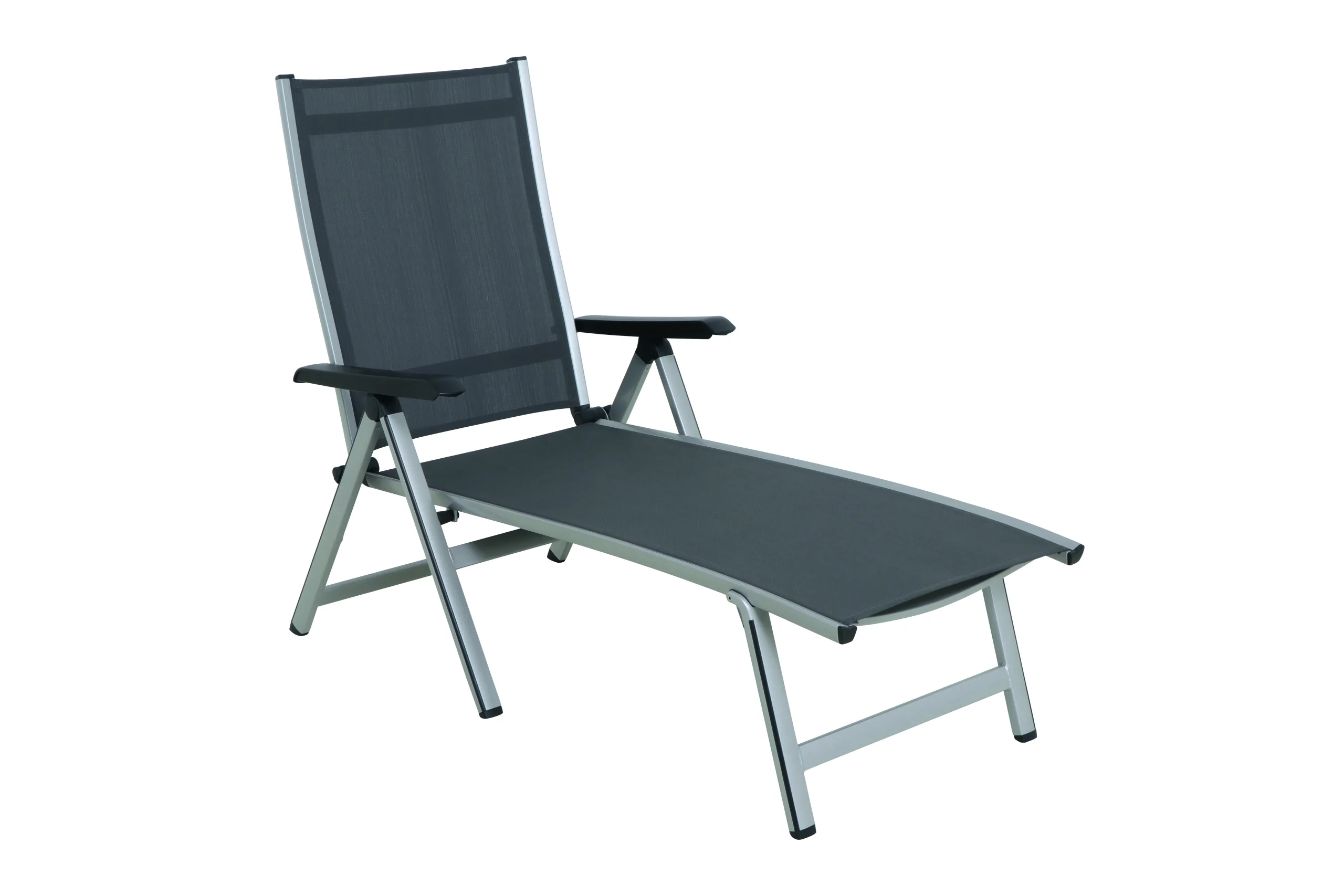 MWH Elements Gartenliege Aluminium/Textilene klappbar