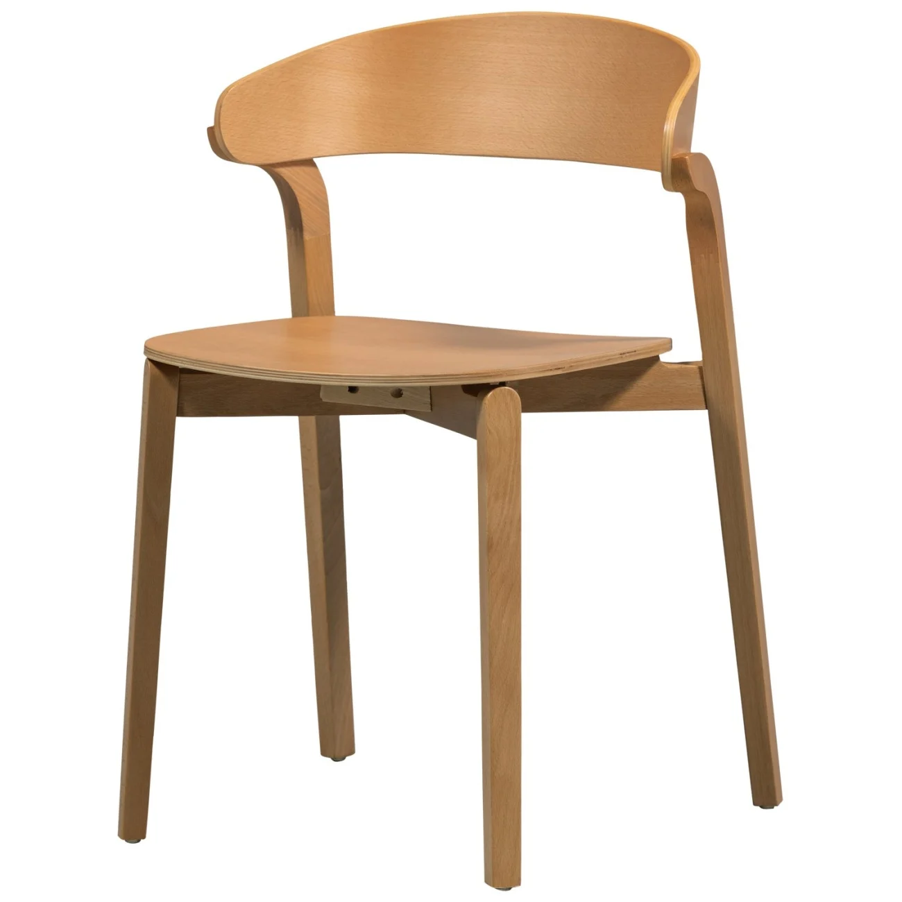 Esszimmerstuhl Cras aus Birkenholz, skandinavisches Design, natur, leicht & zeitlos - Woood