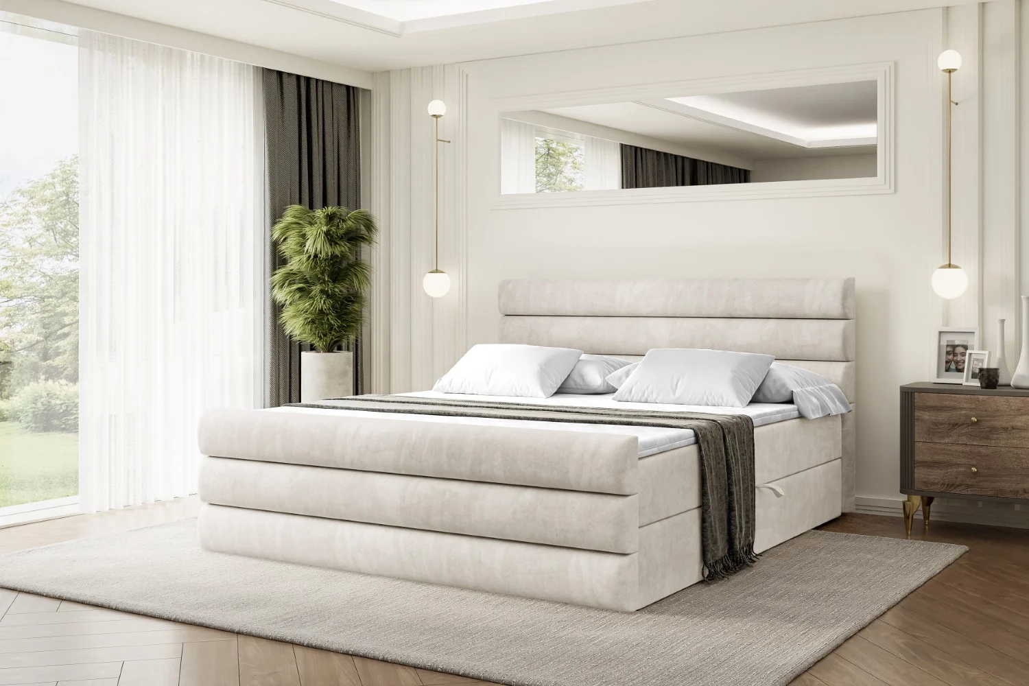Boxbett CELESTIA-Z Beige - Casablanca 2301 120x200 cm