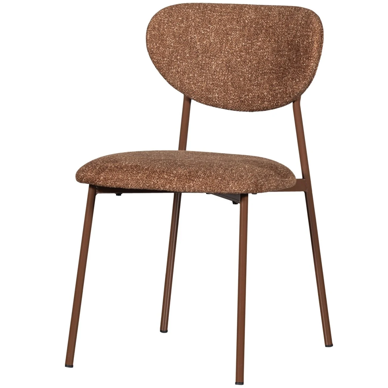 Esszimmerstuhl Valor aus Webstoff, modern gepolstert, Braun, komfortables Design für Dein Zuhause - Woood