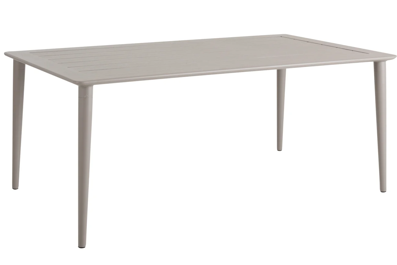 Gartenesstisch Nimes aus Aluminium, modern, beige, für 6-8 Personen, 200x98 cm
