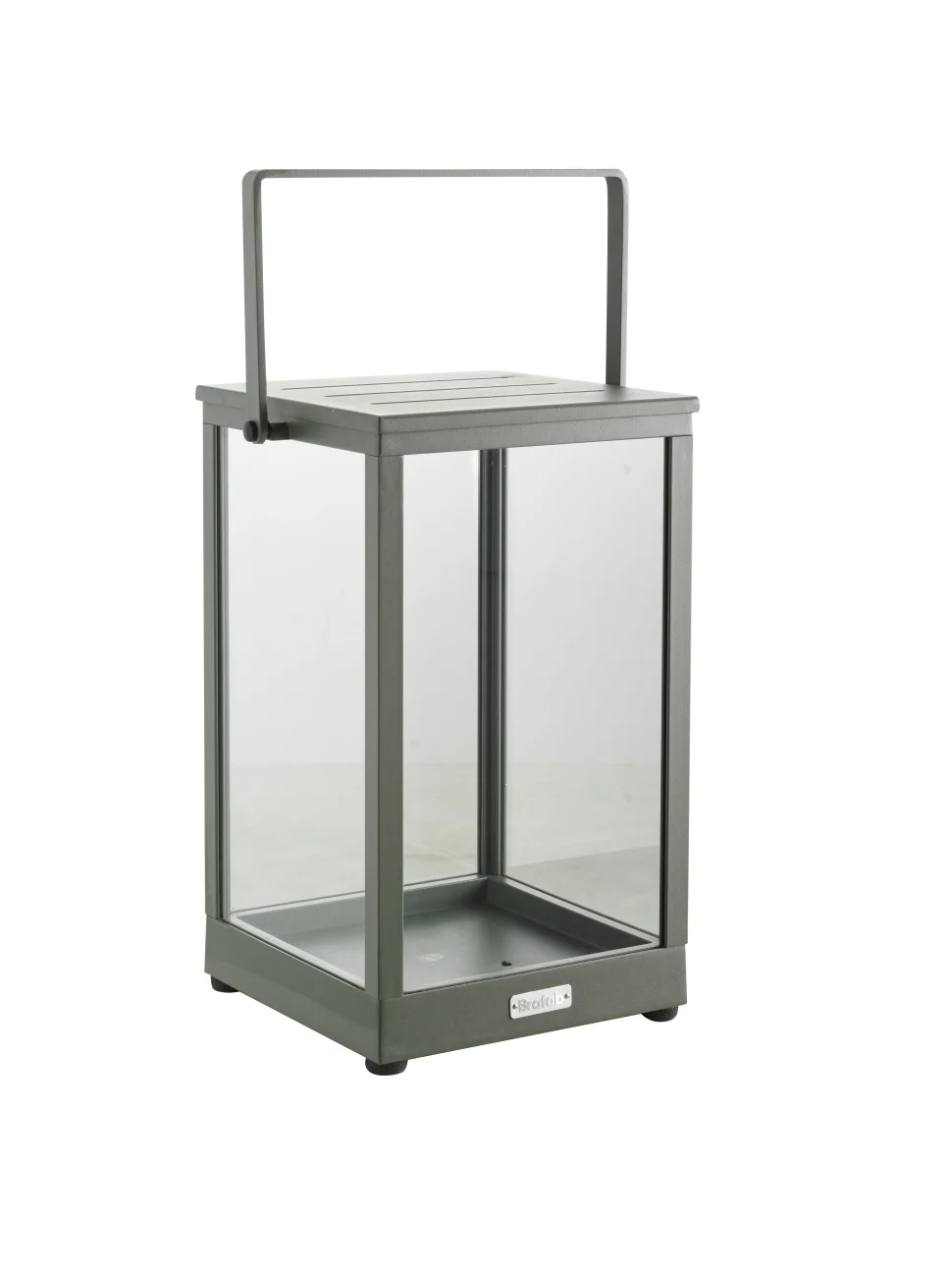 Windlicht Belfort aus Aluminium, modern, Nordic Green, großes Design für stilvolle Akzente - Brafab
