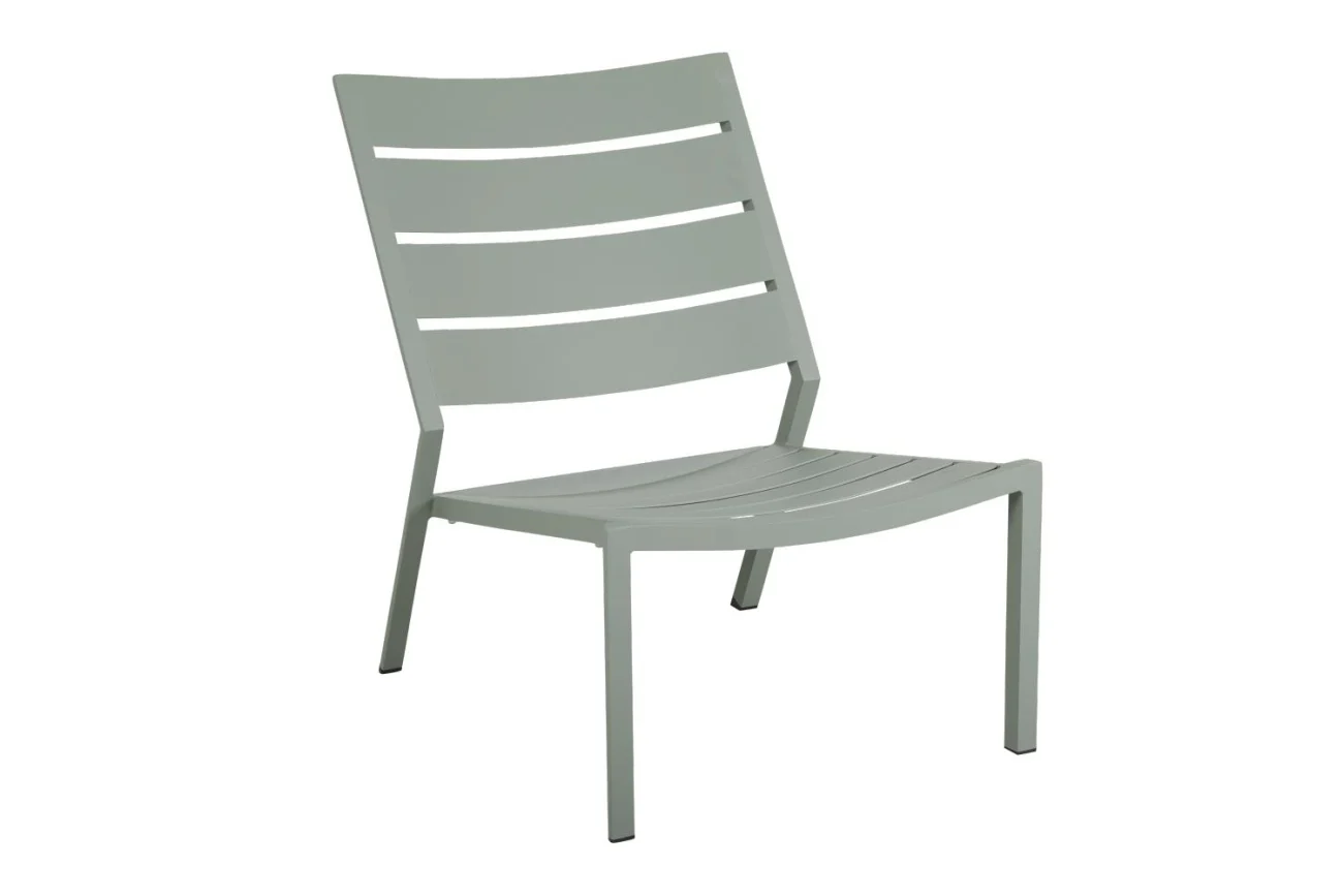 Gartensessel Delia von Brafab aus Aluminium, stapelbar, modern, hellgrün, für Outdoor