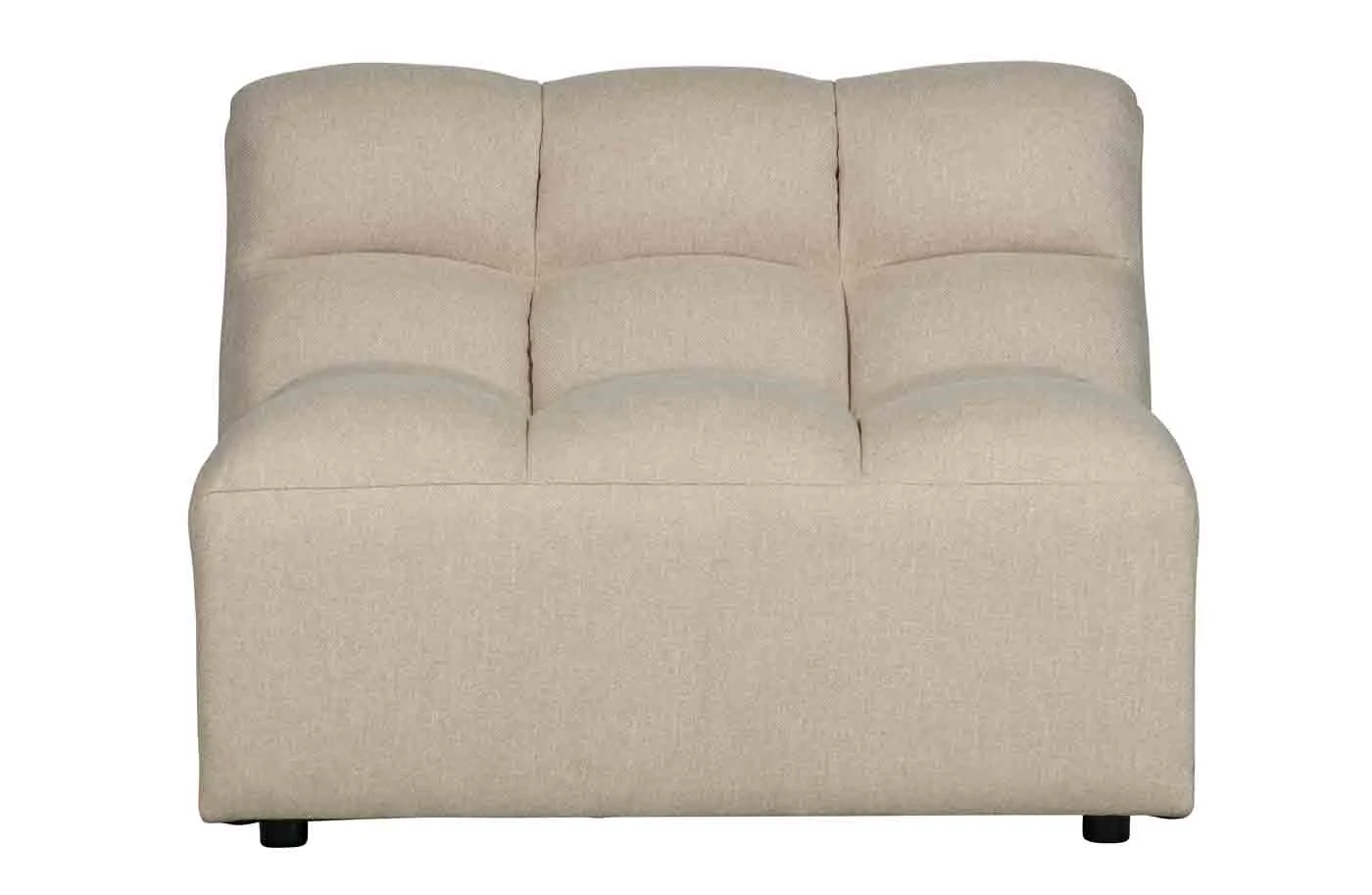 Sessel Pepper aus Melange-Stoff, modern gepolstert, Sand, komfortables Modulsofa für Dein Zuhause
