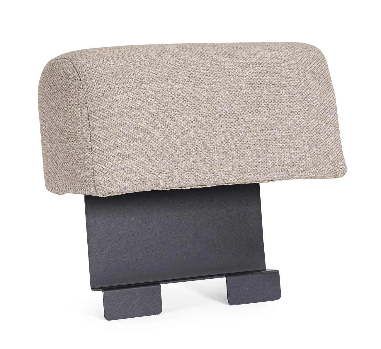 Armlehne für Modulsofa Gerald aus Aluminium, modern, anthrazit, outdoor geeignet - Bizzotto