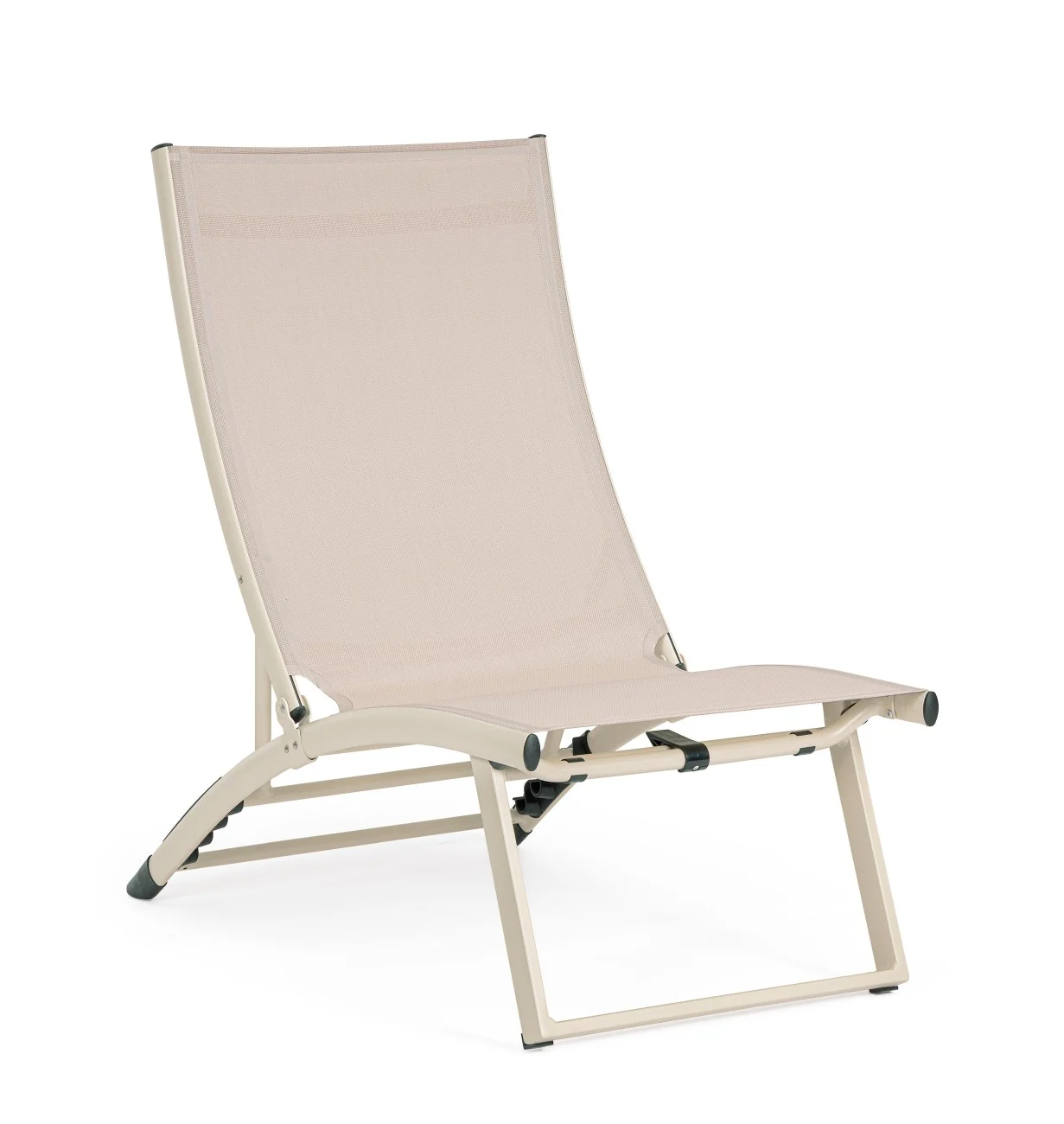 Loungesessel Taylor 2er-Set aus Aluminium, klassisch, verstellbar, beige Whisper, pflegeleicht