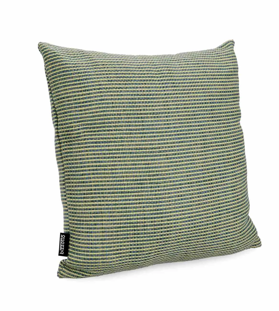 Outdoor Kissen Merve 2er-Set aus Melange-Stoff, wasserabweisend, modern, grün, 50x50 cm