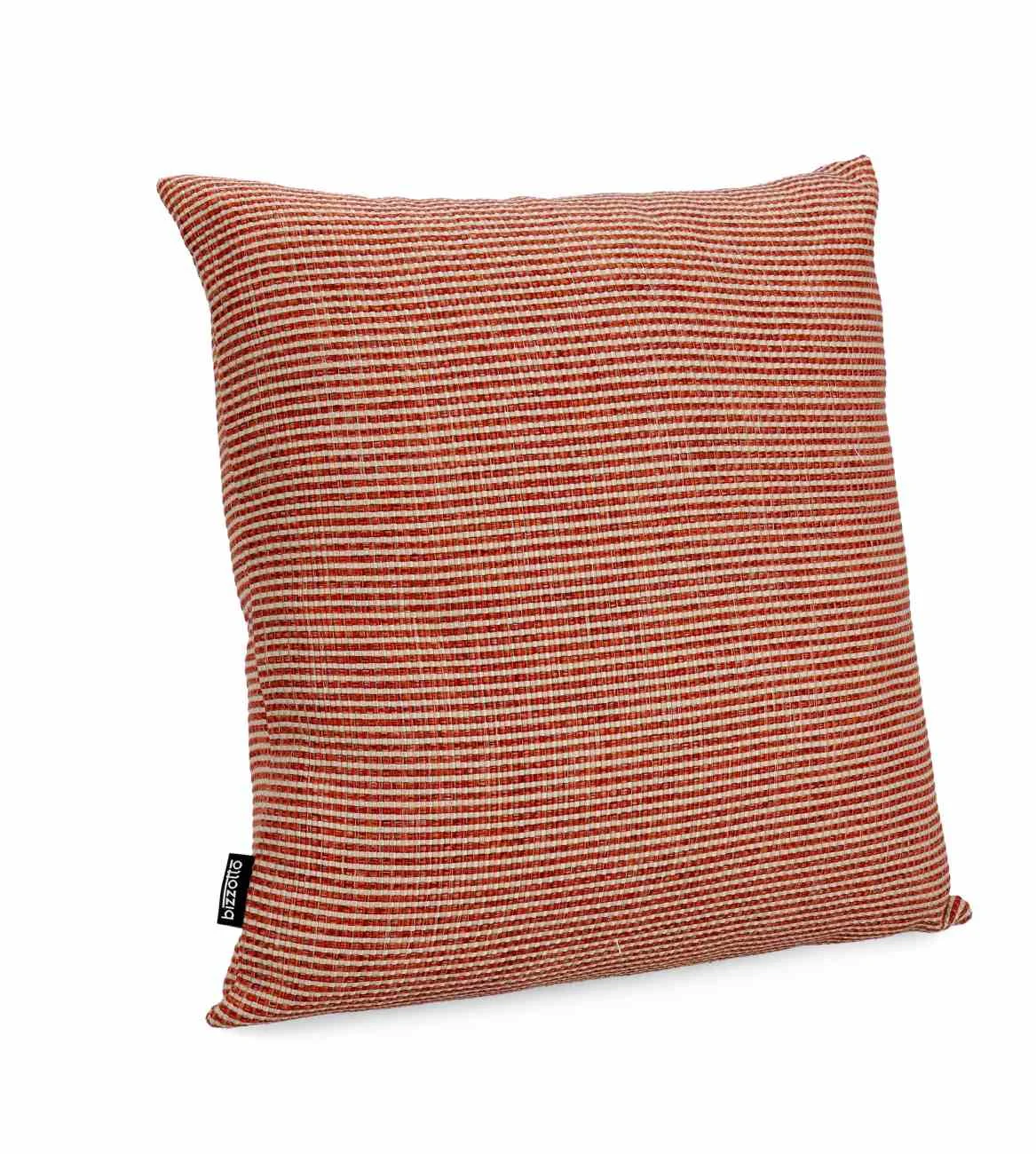 Outdoor Kissen Merve 2er-Set aus Melange-Stoff, wasserabweisend, Orange, 50x50 cm
