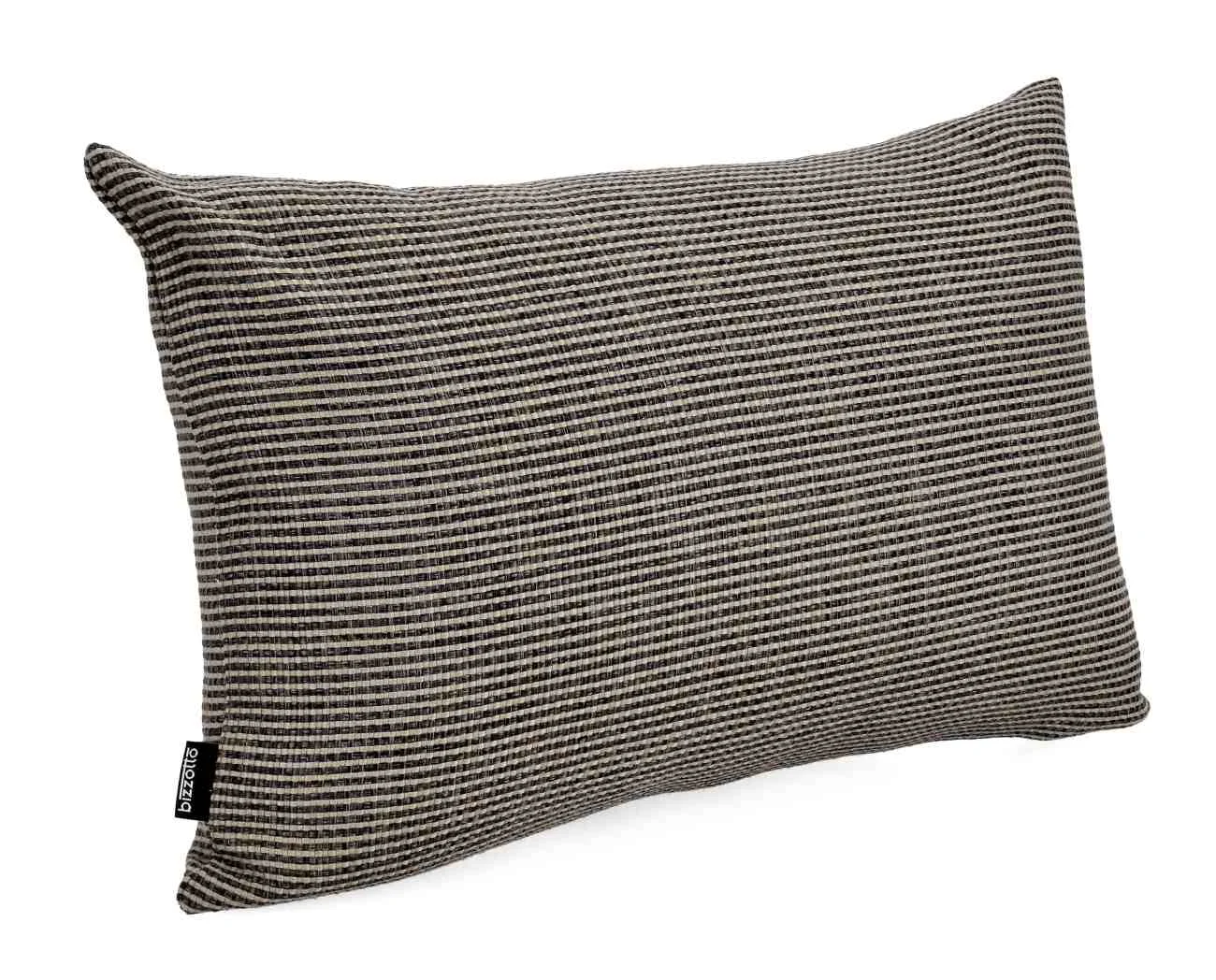Outdoor Kissen Merve 2er-Set aus Melange-Stoff, wasserabweisend, 60x40 cm, Braun