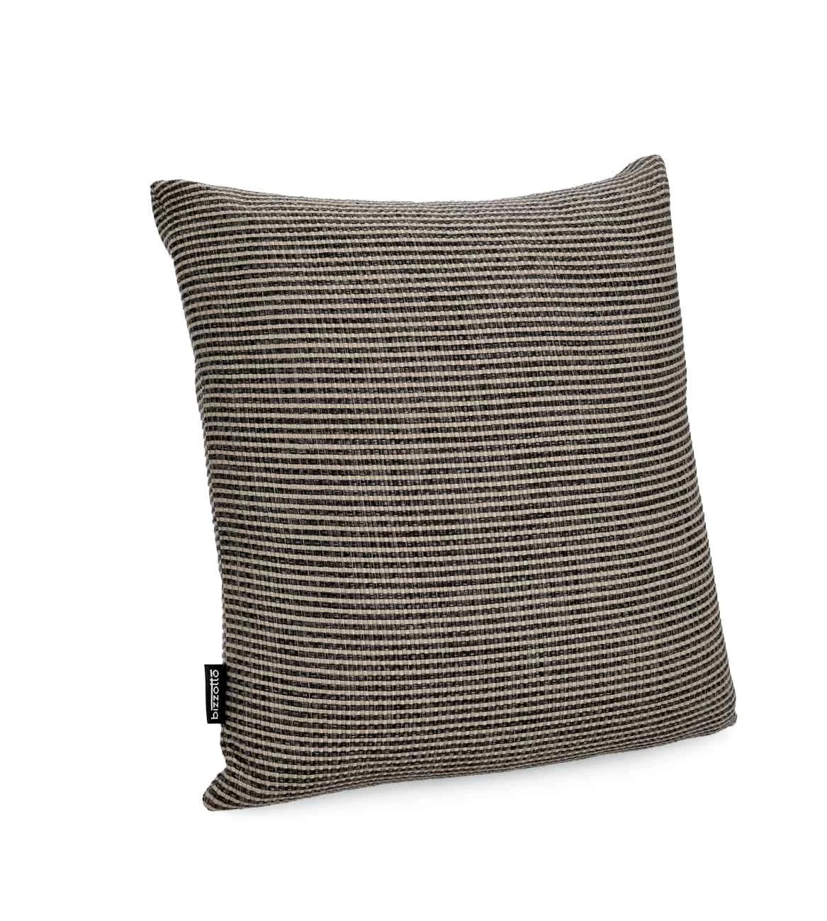 Outdoor Kissen Merve aus Melange-Stoff, wasserabweisend, 2er-Set, 45x45 cm, braun