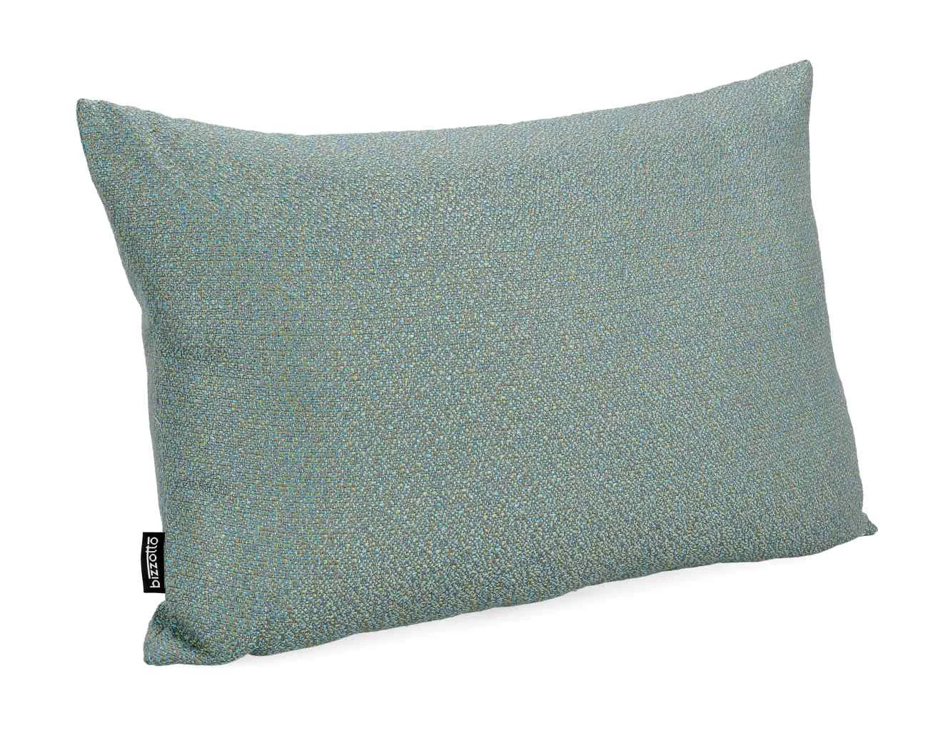 Outdoor Kissen Sirin aus Olefin-Stoff, wasserabweisend, 2er-Set, Blau, 60x40 cm