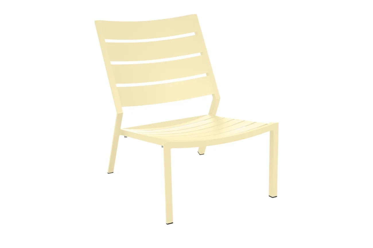 Gartensessel Delia aus Aluminium, modern und stapelbar, in Lemon Gelb, von Brafab