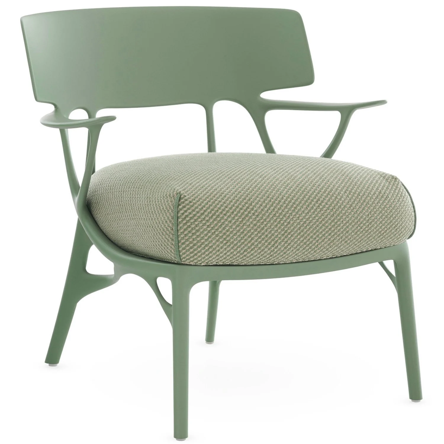 Kartell A.I. Lounge-Sessel aus recycelten Material inkl. Sitzpolster