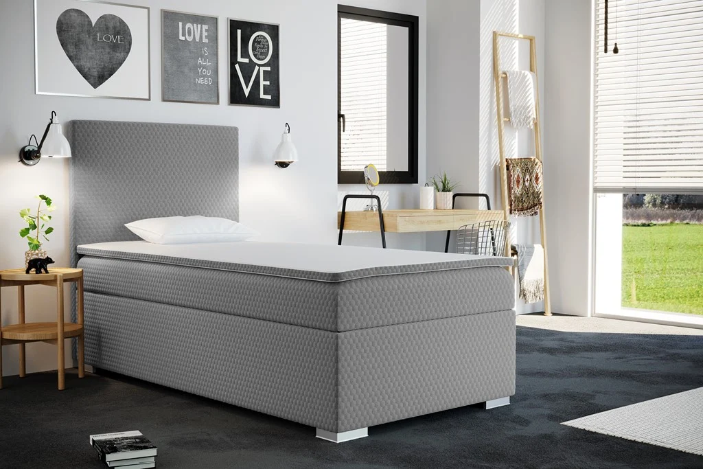Kinderbett Boxspringbett mit Bettkasten matratze topper ICON 70/80/90/100 cm - Jugendbett
