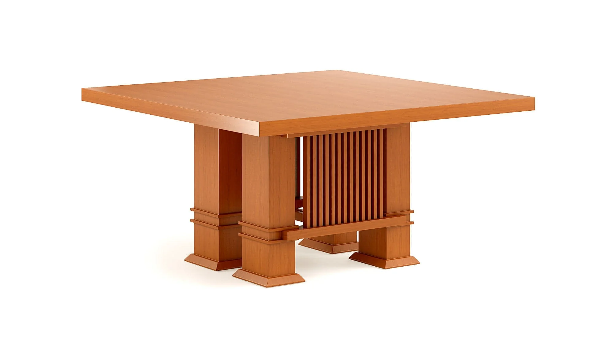 Allen square table in solid cherry wood - Made Milano