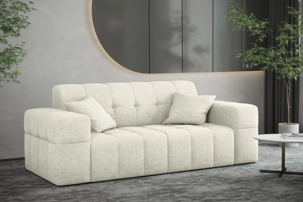 Sofa 2 sitzer Couch serie NIMES stilvol viele farben Stoff Perfect Harmony - 2-Sitzer Sofa