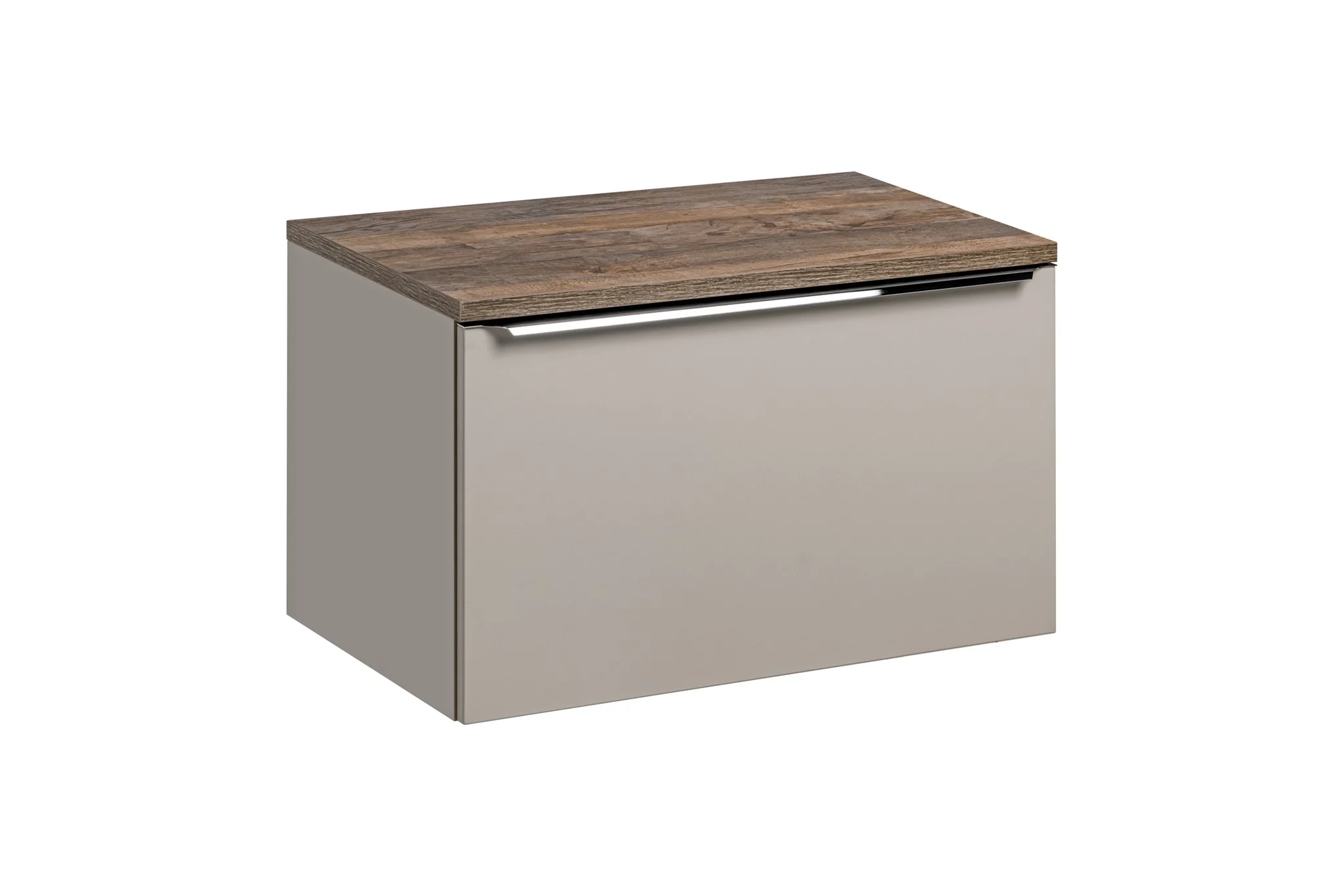 Waschtischunterschrank 80cm AKAN Taupe ohne Waschtisch - Fun Moebel