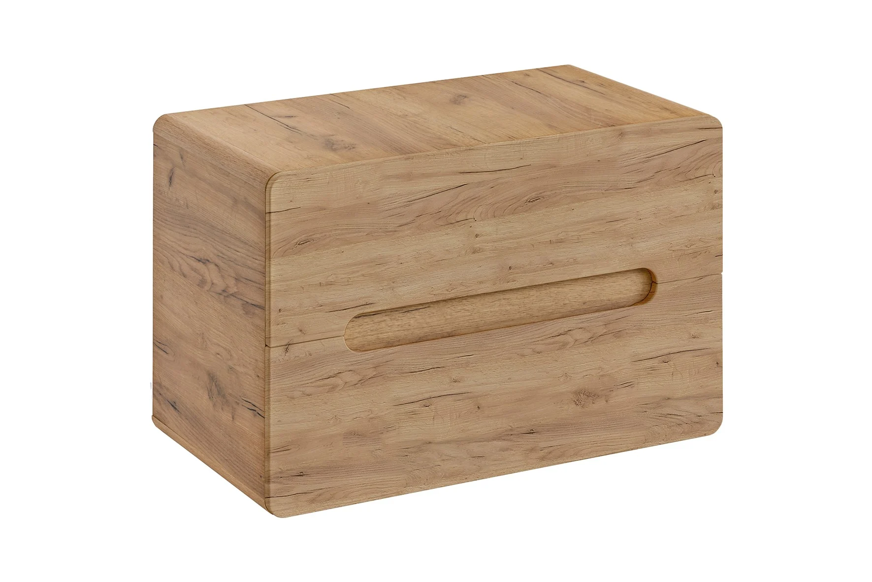 Waschbeckenunterschrank 80cm FERMO Gold Eiche inkl.Waschtisch - Fun Moebel
