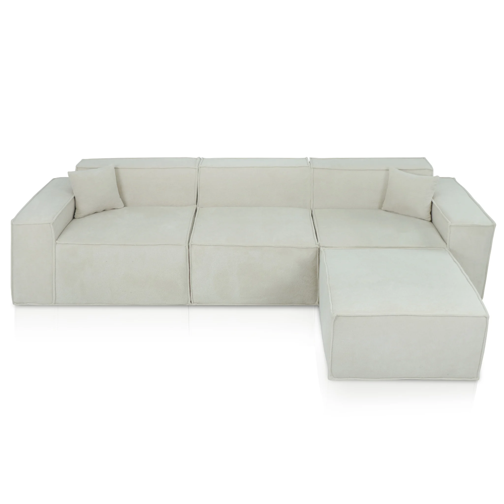 Beat Ecksofa Beige - Popsofa